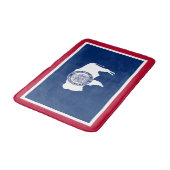 ワイオミング州旗 バスマット (アングル)