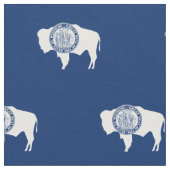 ワイオミング州旗 ファブリック (クローズアップ)