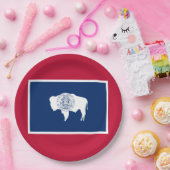 ワイオミング州旗 ペーパープレート (パーティー)