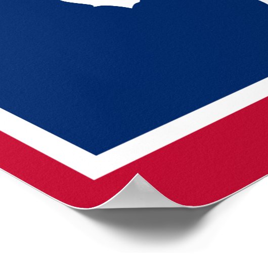 ワイオミング州旗 ポスター (角)