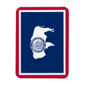 ワイオミング州旗 マグネット (縦)