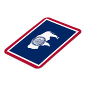 ワイオミング州旗 マグネット (左側)