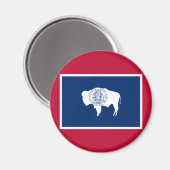 ワイオミング州旗 マグネット (正面/裏面)