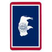 ワイオミング州旗 マグネット (縦)