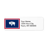 ワイオミング州旗 ラベル (正面)