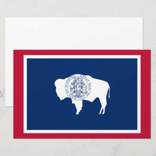 ワイオミング州旗 便箋 (正面/裏面)