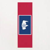 ワイオミング州旗(米国州) ヨガマット (正面)