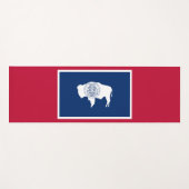 ワイオミング州旗(米国州) ヨガマット (正面(横))