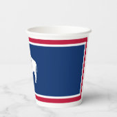 ワイオミング州旗 紙コップ (裏面)