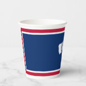 ワイオミング州旗 紙コップ (正面)