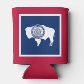 ワイオミング州旗 缶クーラー (裏面)