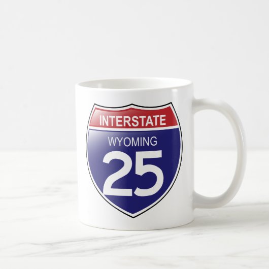 ワイオミング州25の州間 コーヒーマグカップ (右)