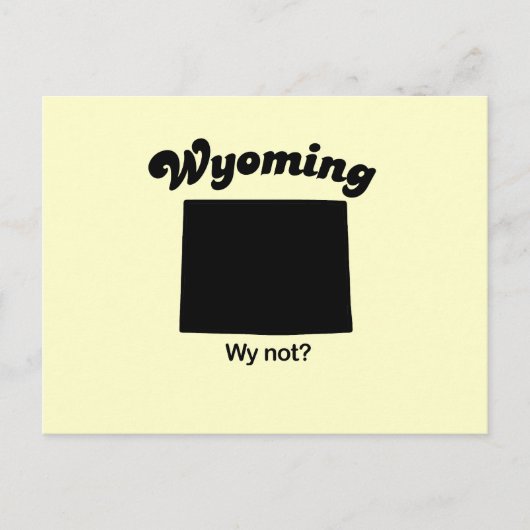 ワイオミング州 – ウィー州 ポストカード (正面)