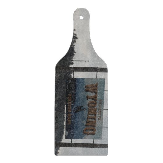 ワイオミング州 ウェルカム カッティングボード (正面)