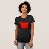 ワイオミング州 - モンタナ州の下にあるやつ Tシャツ (正面フル)