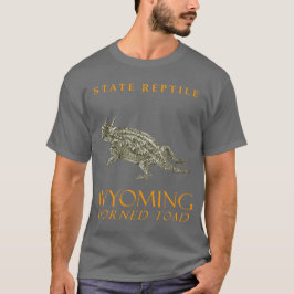 ワイオミング準州の爬虫類 ツホシトカゲ Tシャツ