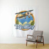 ワイオミング漫画のロゴ タペストリー (インサイチュ)