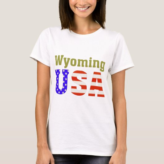 ワイオミング米国! Tシャツ (正面)