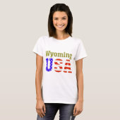 ワイオミング米国! Tシャツ (正面フル)