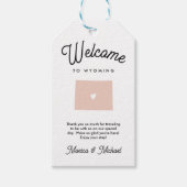 ワイオミング結婚の色へようこそ!! ギフトタグ (正面)