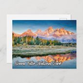 ワイオミング美しいグランドテトン国立公園 ポストカード (正面/裏面)