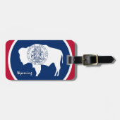 ワイオミング荷物タグ、愛国的ワイオミング国旗 ラゲッジタグ (正面横)