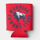 ワイオミング，カウボーイ州 缶クーラー (裏面)
