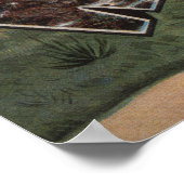 ワイオミング（カウボーイ）ラージレターのシーンワイオミング ポスター (角)