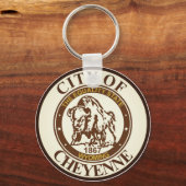 ワイオミング・キーチェーンCheyenneの封印 キーホルダー (正面)