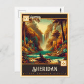 ワイオミング・シェリダン |ヴィンテージ ポストカード (正面/裏面)