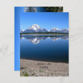 ワイオミング・ジャクソン湖 ポストカード (正面/裏面)