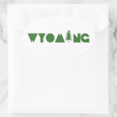 ワイオミング 楕円形シール (バッグ)