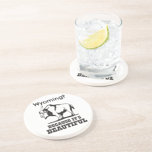 ワイオミング?美しいから コースター (側面)