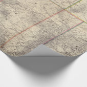 ワイオミング(1883年)のヴィンテージの地図 ラッピングペーパー (コーナー)