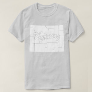 ワイオミングTシャツの州 Tシャツ