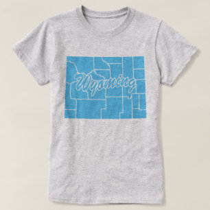 ワイオミングTシャツの州 Tシャツ