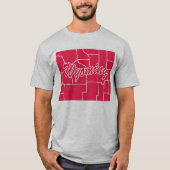 ワイオミングTシャツの州 Tシャツ (正面)
