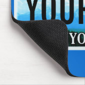 ワイオミングTetonsのナンバープレートのマウスパッド マウスパッド (コーナー)