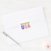 ワイオミングUSA! ラウンドシール (封筒)