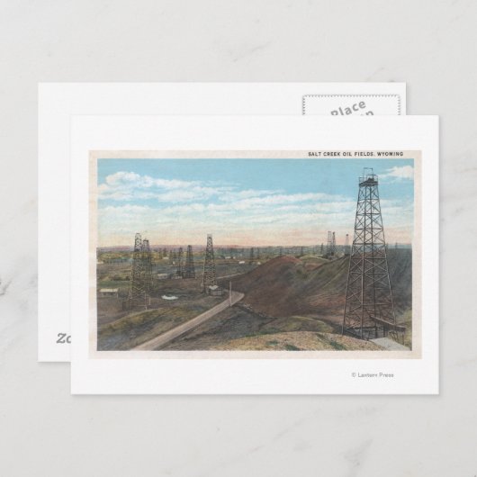 ワイオミンソルトクリークオールドフィールドシーンワイオミング ポストカード (正面/裏面)