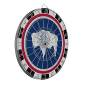 ワイオミンダートボードUSAワイオミング州旗/ゲームボード ダーツボード (正面左)