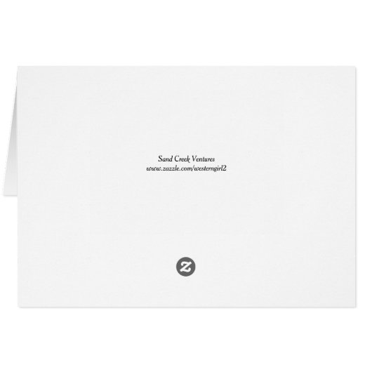 ワイオミンバイソンファインアートすべての行事グリーティングカード (裏面横)