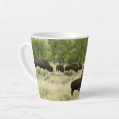 ワイオミンバイソン自然動物写真 カフェラテマグ (左アングル)