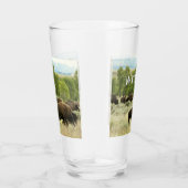 ワイオミンバイソン自然動物写真 タンブラーグラス (右)