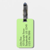 ワイオミンバイソン自然動物写真 ラゲッジタグ (裏面縦)