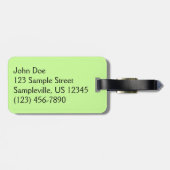 ワイオミンバイソン自然動物写真 ラゲッジタグ (裏面横)