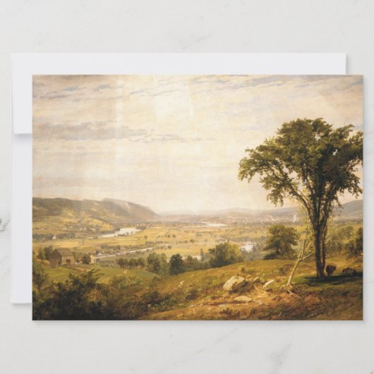 ワイオミンバレー、ペンシルバニア州(ヴィンテージ風景) カード (正面)