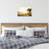 ワイオミンバレー、ペンシルバニア州(ヴィンテージ風景) キャンバスプリント (インサイチュ (寝室))