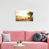 ワイオミンバレー、ペンシルバニア州(ヴィンテージ風景) キャンバスプリント (インサイチュ (リビング))