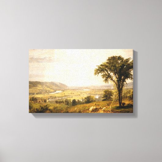 ワイオミンバレー、ペンシルバニア州(ヴィンテージ風景) キャンバスプリント (正面)